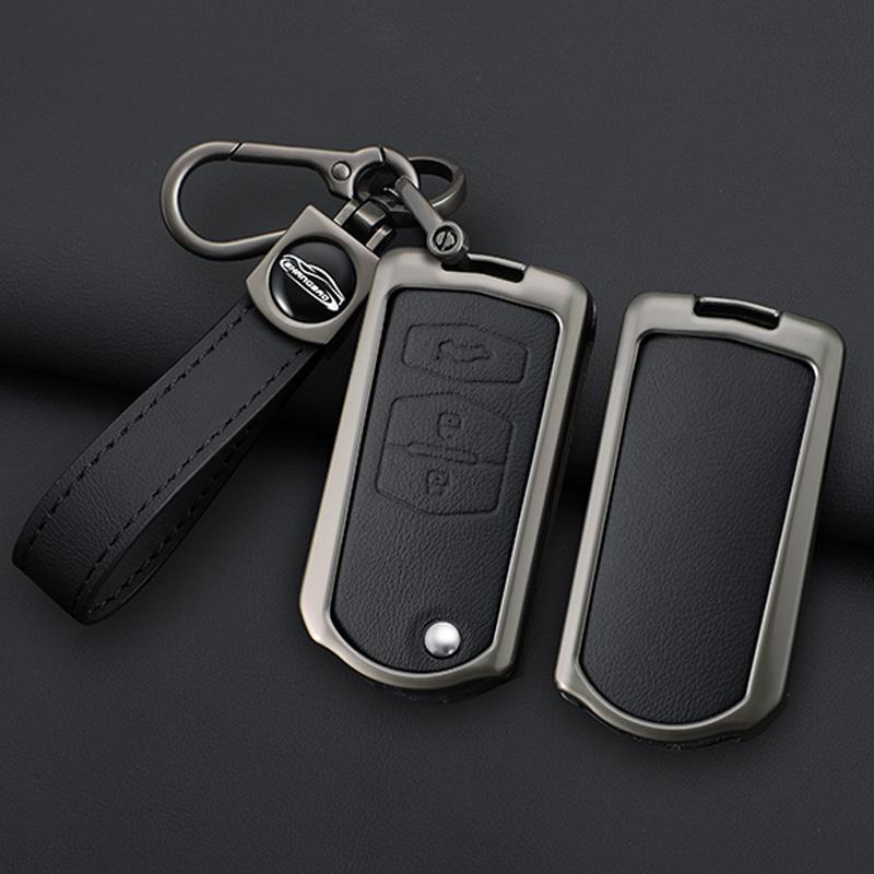 Metal Car Key Case Cover Holder Shell Fob For Mazda 3 5 6 Series M6 Rx8 Mx5 2 3 Buttons Keyless Key Protector Bag Accessories