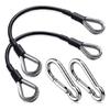 2Pcs Gym Extension Cable Home Gym Cable Pulley System Fitness Cable with Carabiner Fitness Equipment Accessories