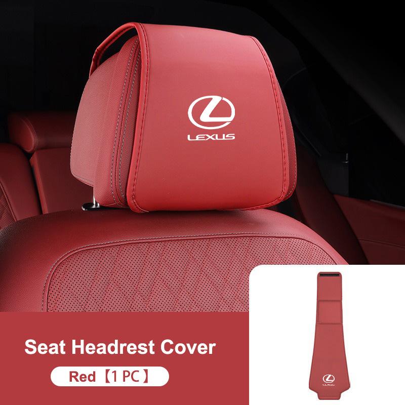 Leather Car Seat Headrest Cover For Lexus GX460 Ct200h IS250 ES 220D IS200 Fsport GS GX IS LS LX NX RX UX CT Interior Accessory
