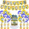 32pcs Real Madrid CF Party Decorations Include Banner Cake Topper Balloons