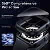 Gehärtetes Glas+Hülle für Apple Watch 46mm 44mm 45mm 41mm 40mm 42mm Displayschutz für iwatch Serie 10 9 8 7 6 SE 5 Zubehör