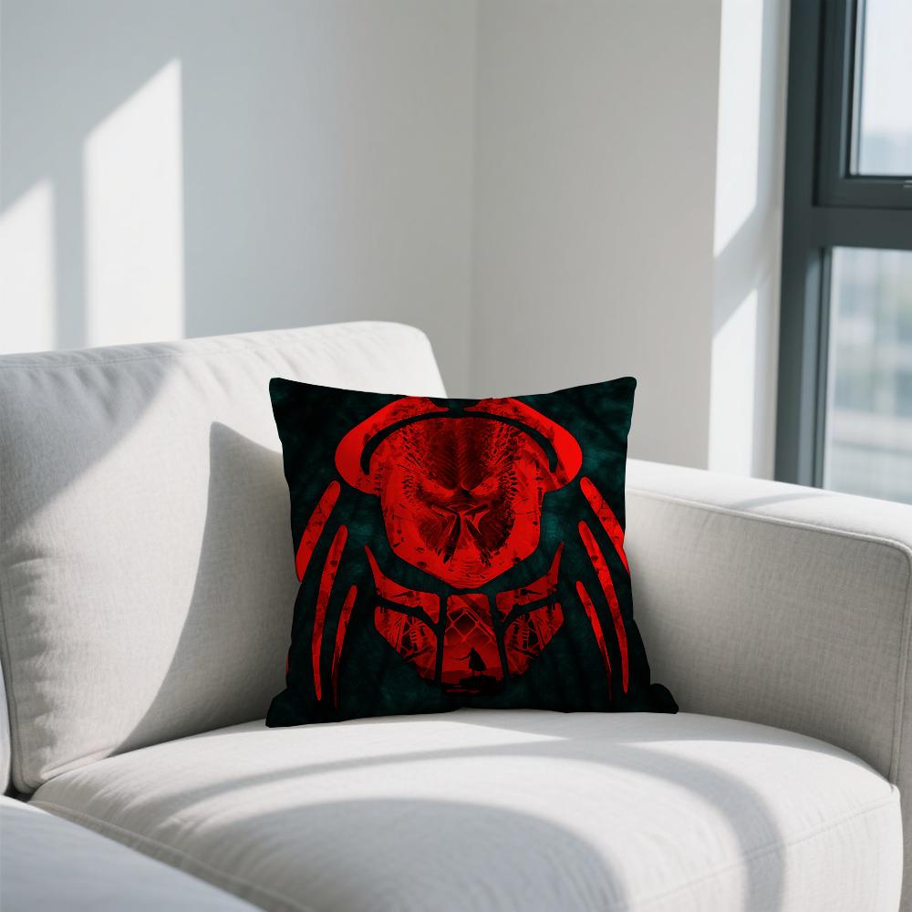 Movie P-Predator B-Badlands Cushion Cover Double Sided Printed Polyester Pillowcase Pattern Decorative Zipper Cushion Cover