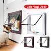 ABS Plastic Small Pet Gate with 4 Way Security Lock Cat Puppy Safety Gate Transparent Thin Cat Door Pet Doors and Sliding Door