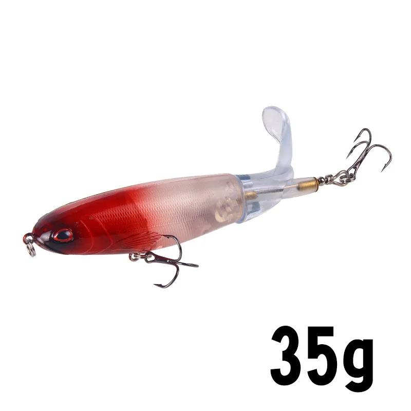 

1Pc 14cm Wobbler Fishing Lure-topwater Fishing Lure with Propeller Tail-easy To Catch Catfish Pike Bass Soft Rotating Tail Bait