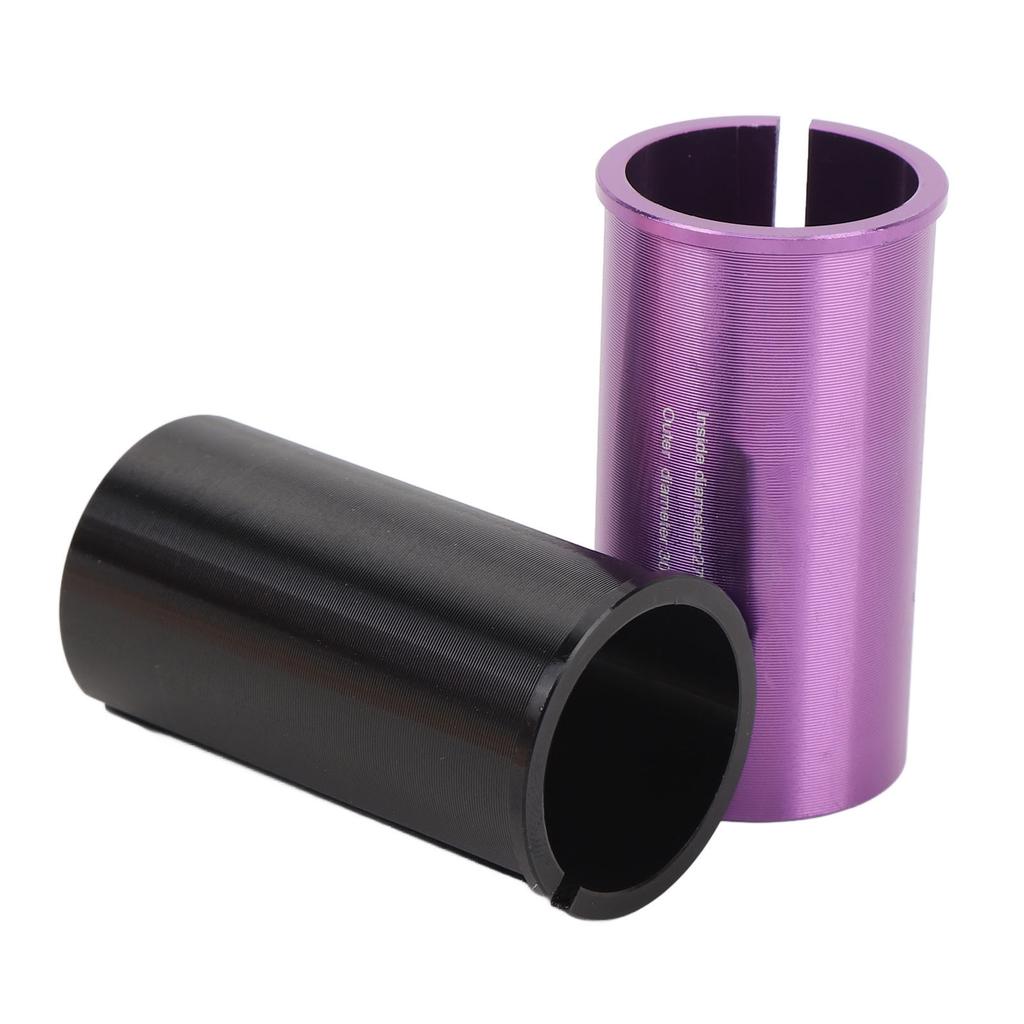 2 STÜCKE Aluminiumlegierung Sattelstützen-Shim Leichte Reduzierhülse Sattelstützenrohr-Adapter-Shim für
