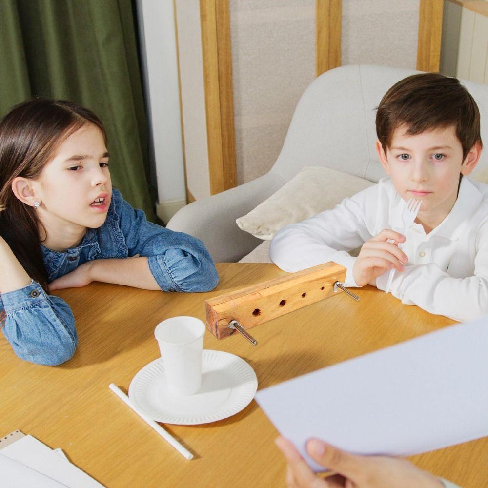 Easy To Install Wooden Bookbinding Press 4 Holes Binding Paper Punch Machine  Ticket