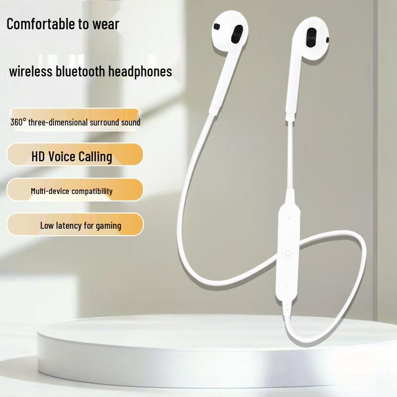 S6 Bluetooth Wireless Sport Earbuds with Neckband and Long Battery Life