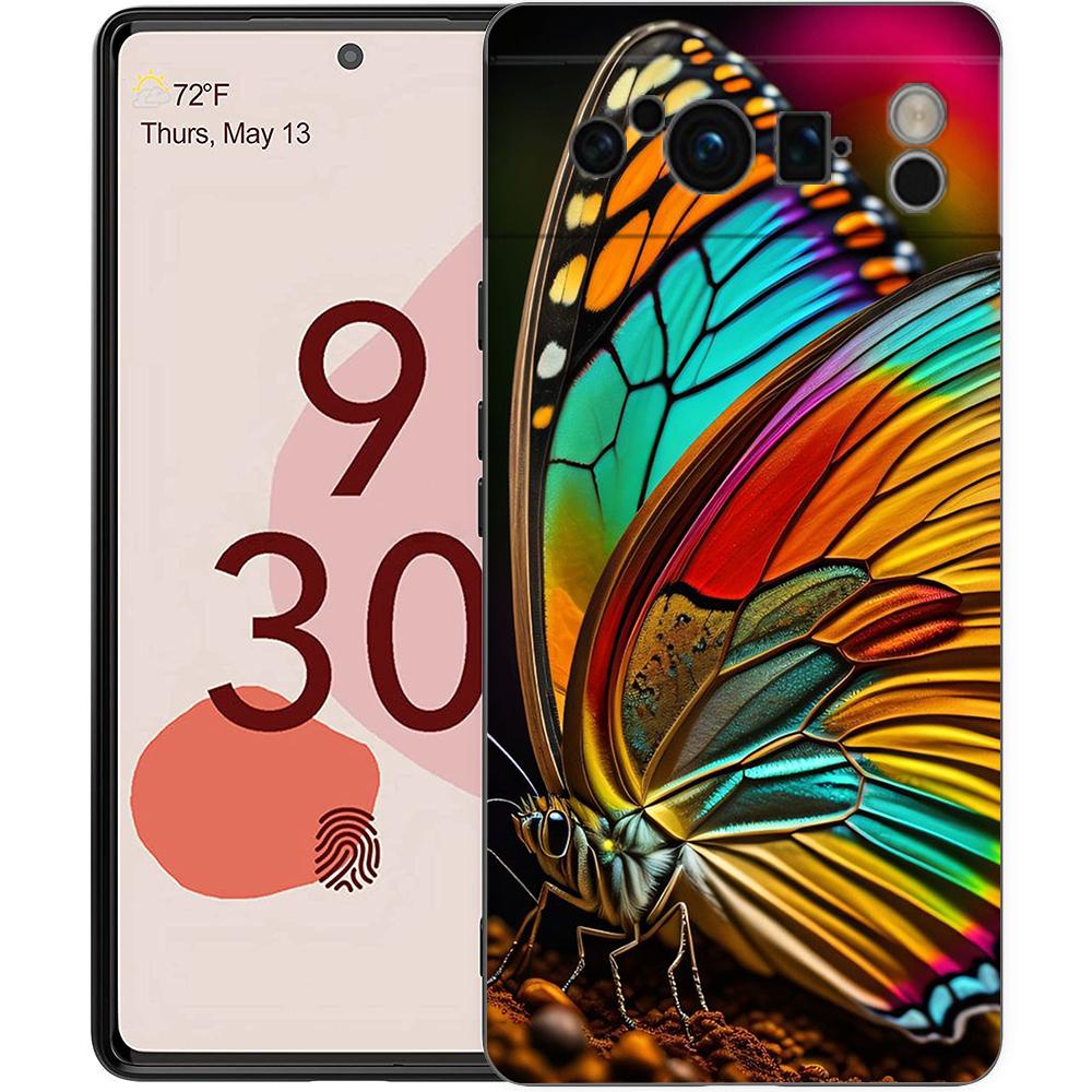 Butterfly Phone Case Cover for Google Pixel 8 7 6 7A 6A Pro 5G Shockproof Silicone Soft 9 Pro XL 8 Pro 5G Shell Coque Capas Bags