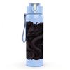 1PC Black Chinese Dragon Silhouette Print 750ml Color Plastic Sports Water Bottle Leakproof Flip Straw Lid Suitable for Sports Office Home Use