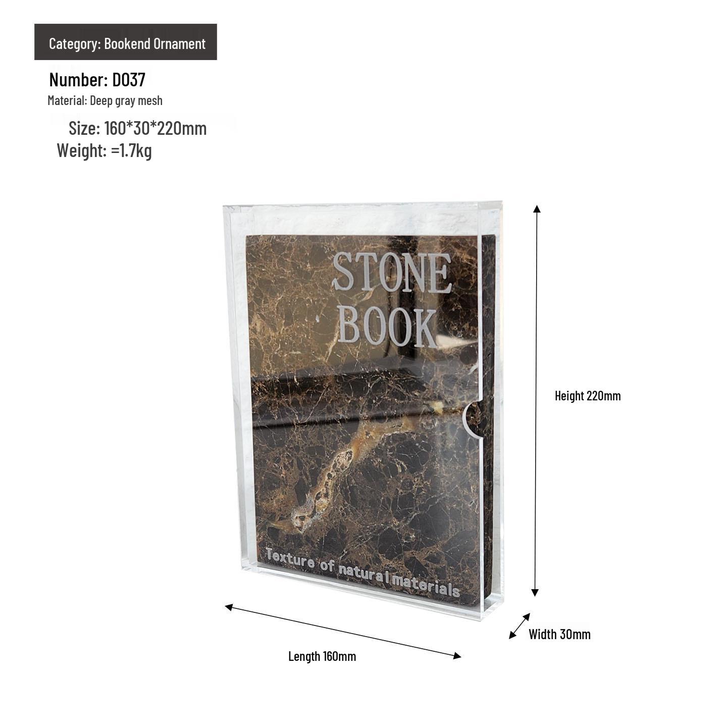 

Элегантные современные мраморные книжные подставки для декора дома или офиса