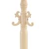 Give Your Home Elegance: Versatile European Coat Rack In Cream-White Solid Wood – Multi-Level, Sturdy, Easy To Assemble and with Non-Slip Feet.