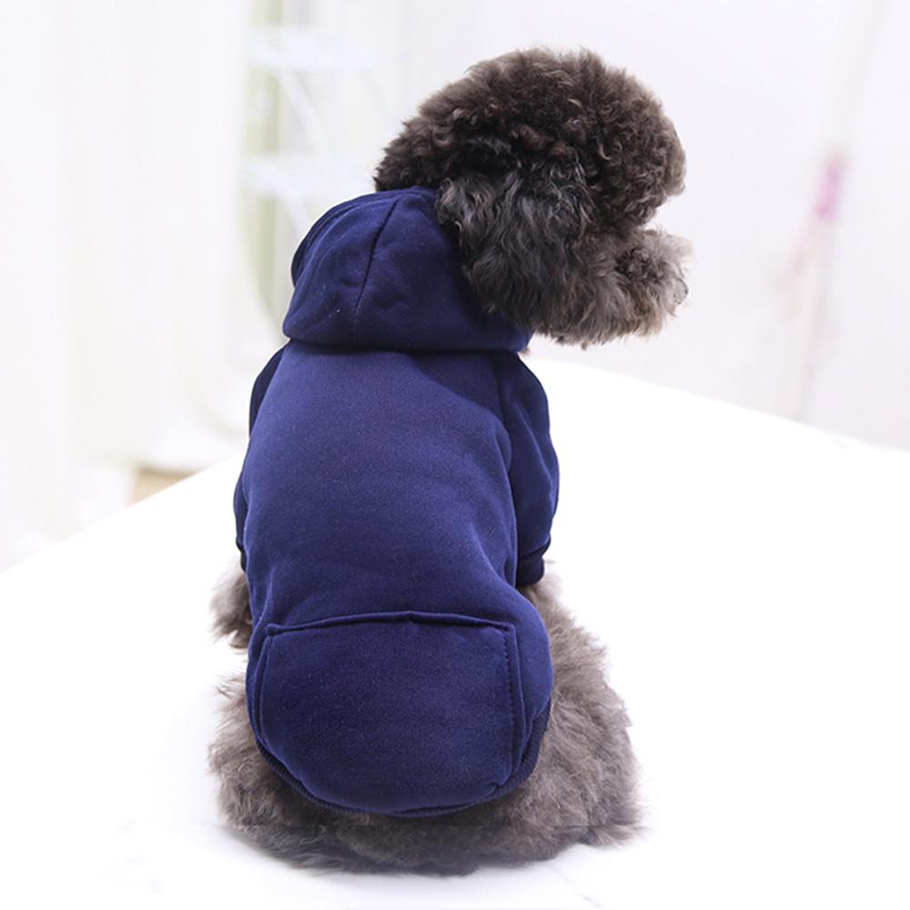Solid Dog Hoodies Warm JUEothes for Small Medium Large Dogs Puppy Sweatshirts Pet Outfit Cat Costume