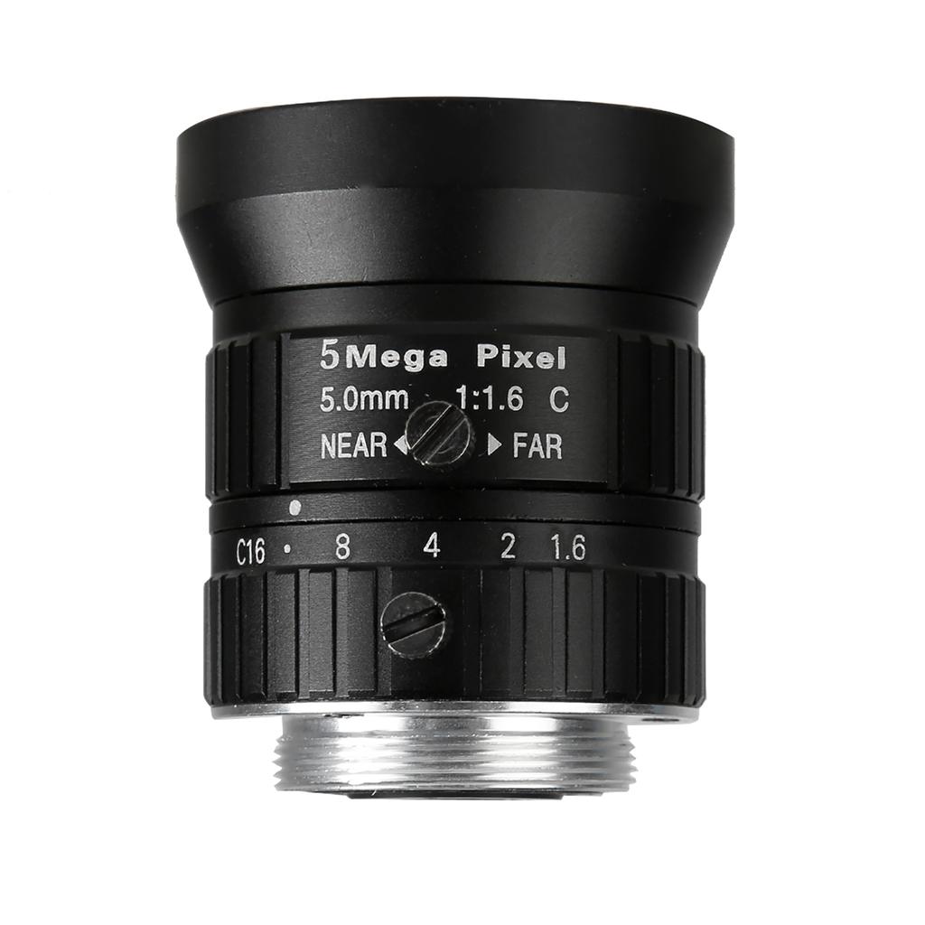5MP 5mm Focal-Length CCTV HD Manual Lens 2/3 C Mount for Surveillance Security Camera