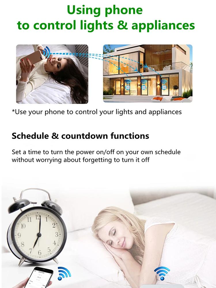 Cozylife WiFi Mini Smart Switch 16A/20A Relay Module DIY Mode Voice Control App Remote Contro AC100-240V For Alexa Google Home