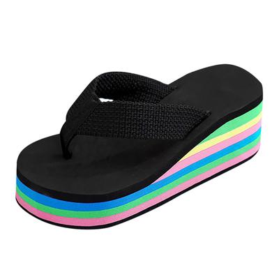Fashion 2024 Fall Fashion Comfortable Women's Platform Casual Flat Slippers for Women