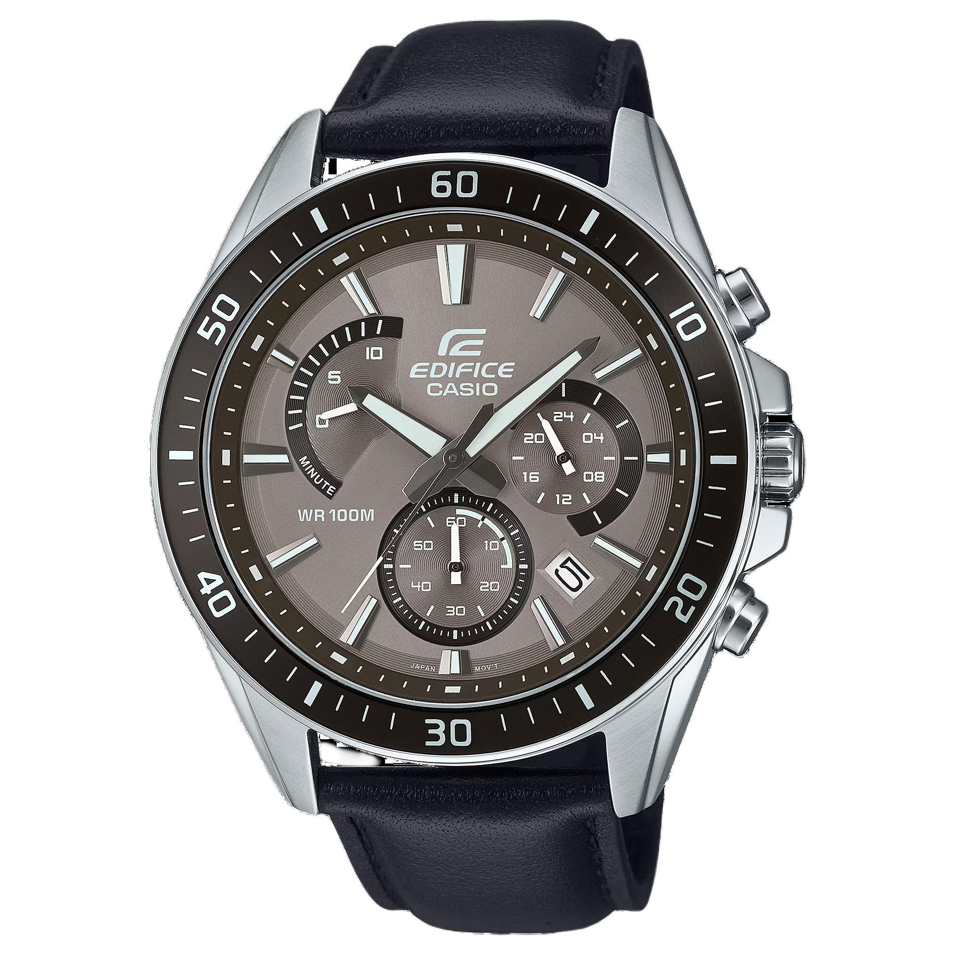 CASIO Edifice EFR 552L 5A EFR-552L-5AV Coffee Watch Dial