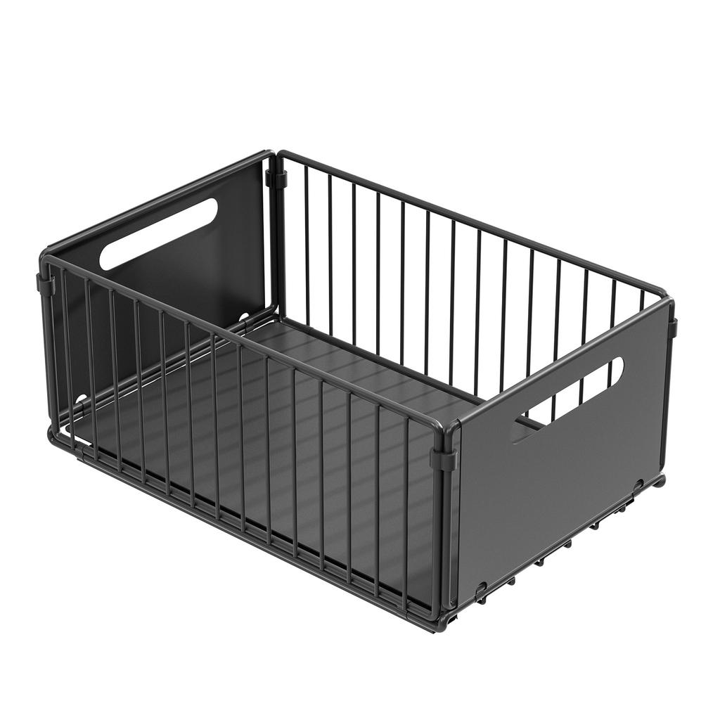 Cabinet Pull Out Organizer, Deep Cabinet Organizer and Storage Baskets for Kitchen Pantry, Bathroom, Under Sink Organizer