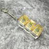 3Keys Keyboard Key Chain DIY Button Finger Keyboard Caps Stress Relief Toy Bag Pendant Transparent Shaft Decompression Toy Gift