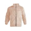 Men's Standing Collar Fleece Top With Zipper Oversized Casual Jacket For Autumn And Winter
