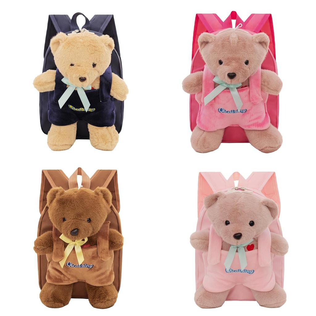 Zaino Orsacchiotto per Bambini in Nylon Impermeabile per Bambini in Età Prescolare