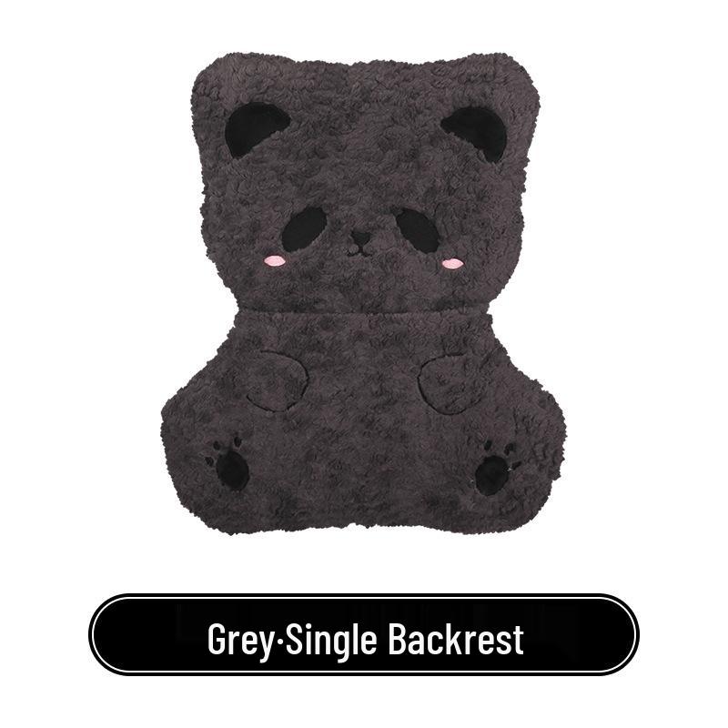 Panda Winter Plush Car Seat Cushion for Toyota bZ3, Corolla, RAV4, Rongfang, bZ5