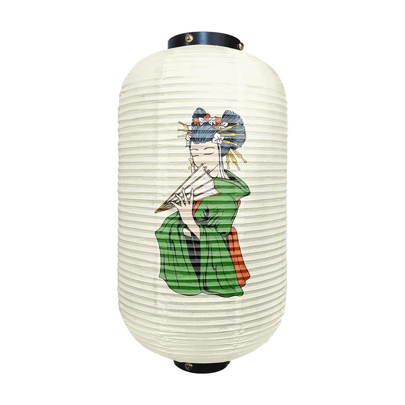Japanese Traditional Geisha Pattern Lantern Beautiful Ukiyo-e Style Paper Cuisine Izakaya Restaurant Home Holiday Party Decor