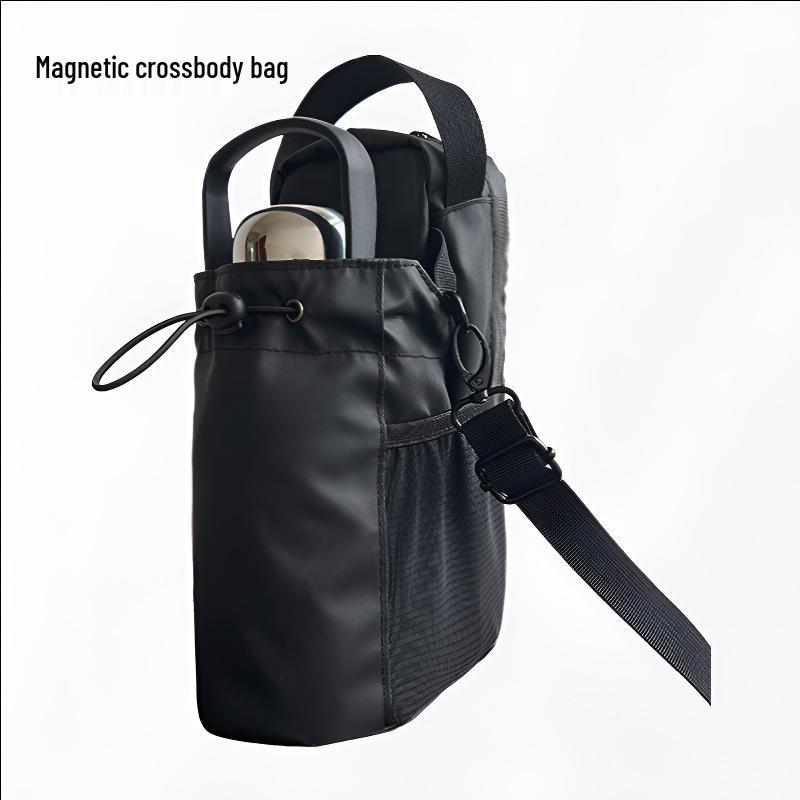 Men's Crossbody Gym Bag - Magnetic Fitness Shoulder Bag with Water Bottle Storage