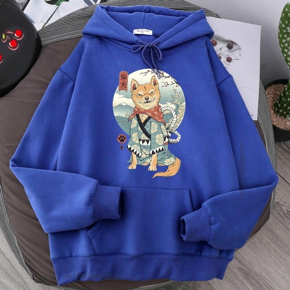 Толстовка с мультяшным принтом Шиба-ину унисекс — фото 8