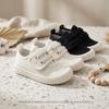 Kids' Soft Sole Velcro Canvas Shoes - White for Spring/Autumn
