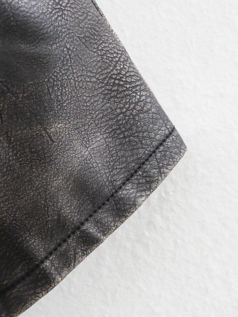 Europäische & Amerikanische Damen Distressed PU Lederweste - Vielseitiges Modestück