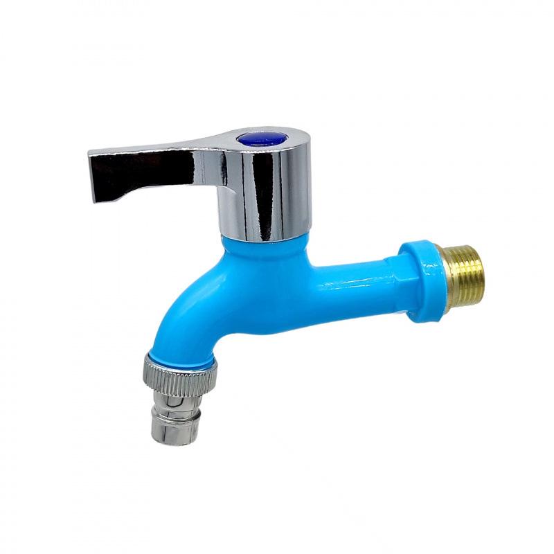 Colored PPR Plastic Quick-Open Faucet for Washing Machines and Mop Pools
