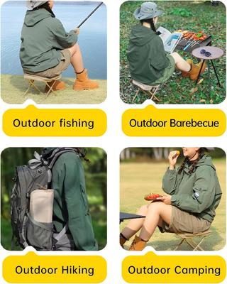Portable Step Stool Foldable Multifunctional Outdoor Picnic Folding Chair Outdoor Camping Folding Chair  Fishing Accessories