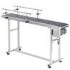 Belt Conveyor, 59 X 15.7 Inch Conveyor Table, Heavy Duty Stainless Steel Motorized Belt Conveyor for Inkjet Coding Applications Powered PVC Belt