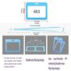Card Protector 4 X 3 Inches With Lanyard Transverse Clear PP Plastic Card Holder