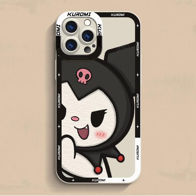 Kuromi My Melody Case For Apple iPhone 15 11 13 14 Pro Max 12 Silicone 15 Plus 11Pro Soft Phone Cover