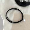 10PCS Hair Rope with Pearl Decoration High Elastic Strong Toughness Rubber Bands No Slip Versatile Headband for Commuting