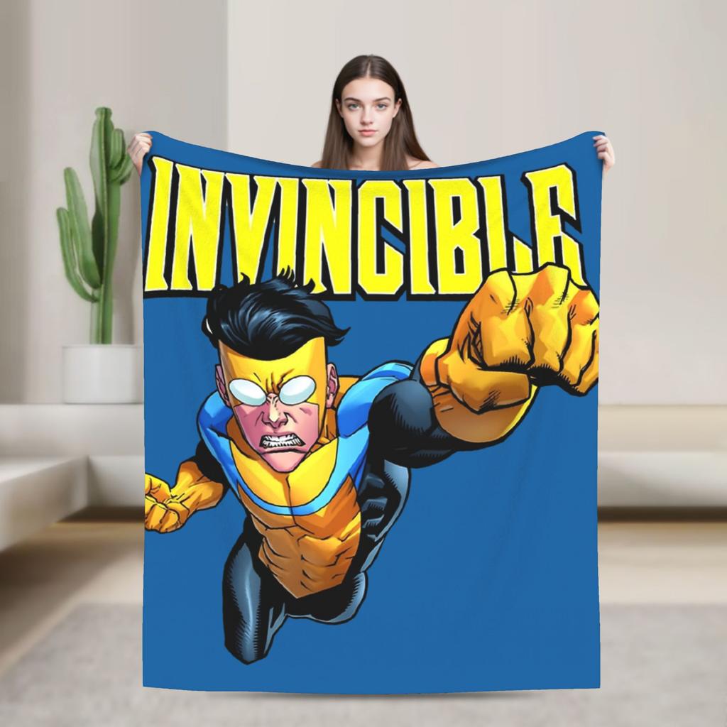 Omni Man Invincible Blankets Velvet Spring Autumn Breathable Super Soft Throw Blanket for Bedding Couch Rug Piece