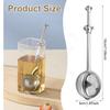 For Loose Tea Tea Strainers Food-Grade Stainless Steel Tea Infuser With Handle Fine Mesh Tea Ball Filter Tea Diffusers Steeper