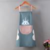 Waterproof and Stain-resistant Hand Towel Apron, Garland Rabbit Kitchen Apron, Neck-hanging Waist Cartoon Apron