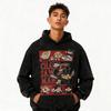 Niche Trend Cartoon Digital Direct Injection Printing Hoodie 430G Heavy Cotton Washed Sweater Men And Women Tide