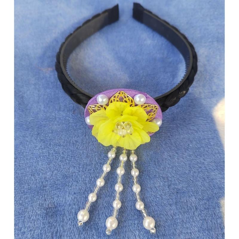 Fashionable Vibranting Korean Styles Shell Flower Hairband Portable Hair Decoration for Festivals and School Event