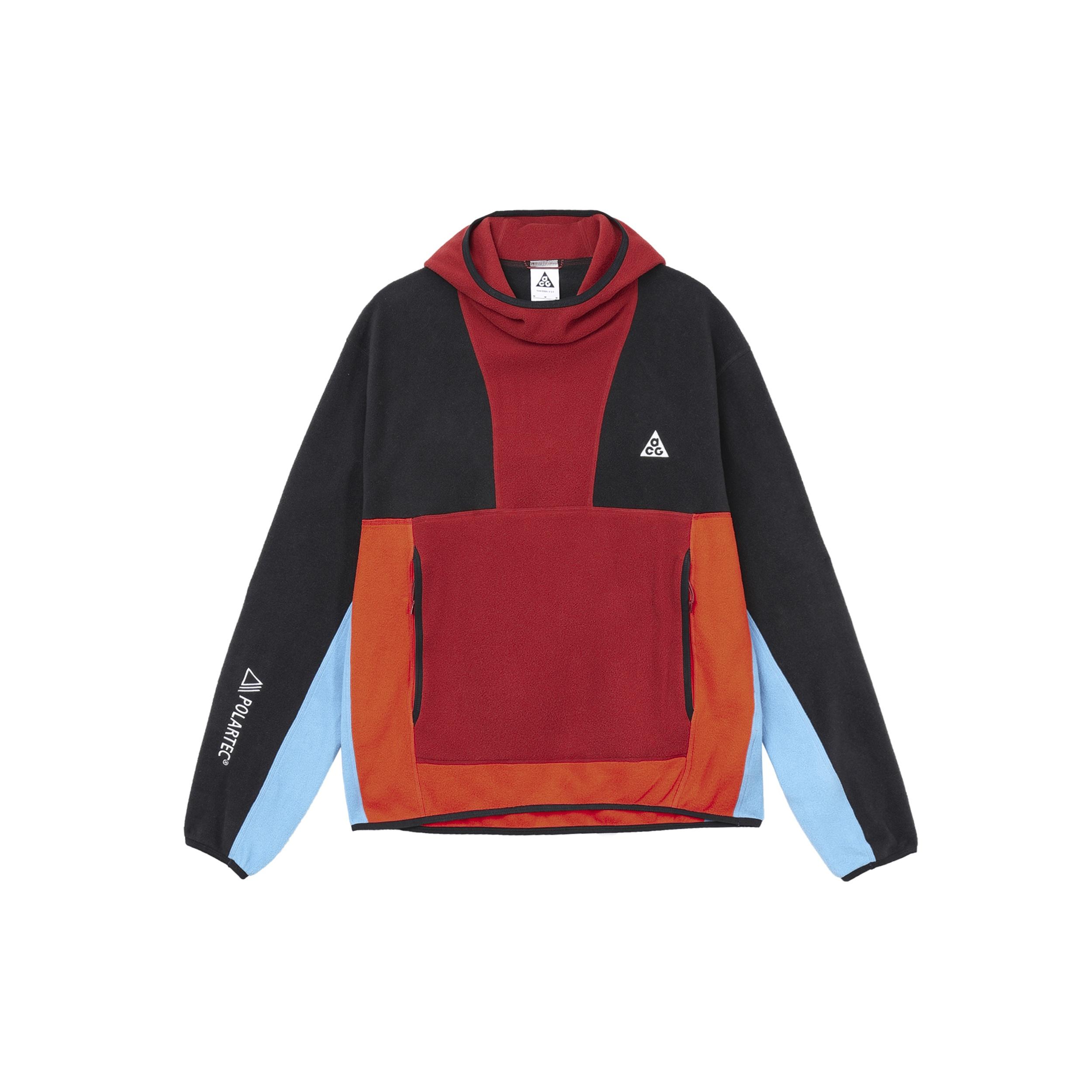 Men s Nike ACG PolartecWolf Tree Fleece Pullover Red CV0643-671 XXL