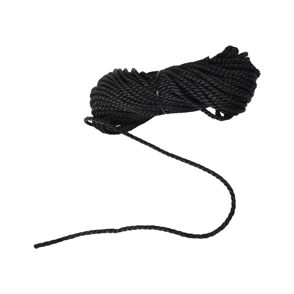 6mm 3-Strand Paracord-Rope Black Rope Coils Nylon Polypropylene Rope Boat Rope For Home Decoration Accessories
