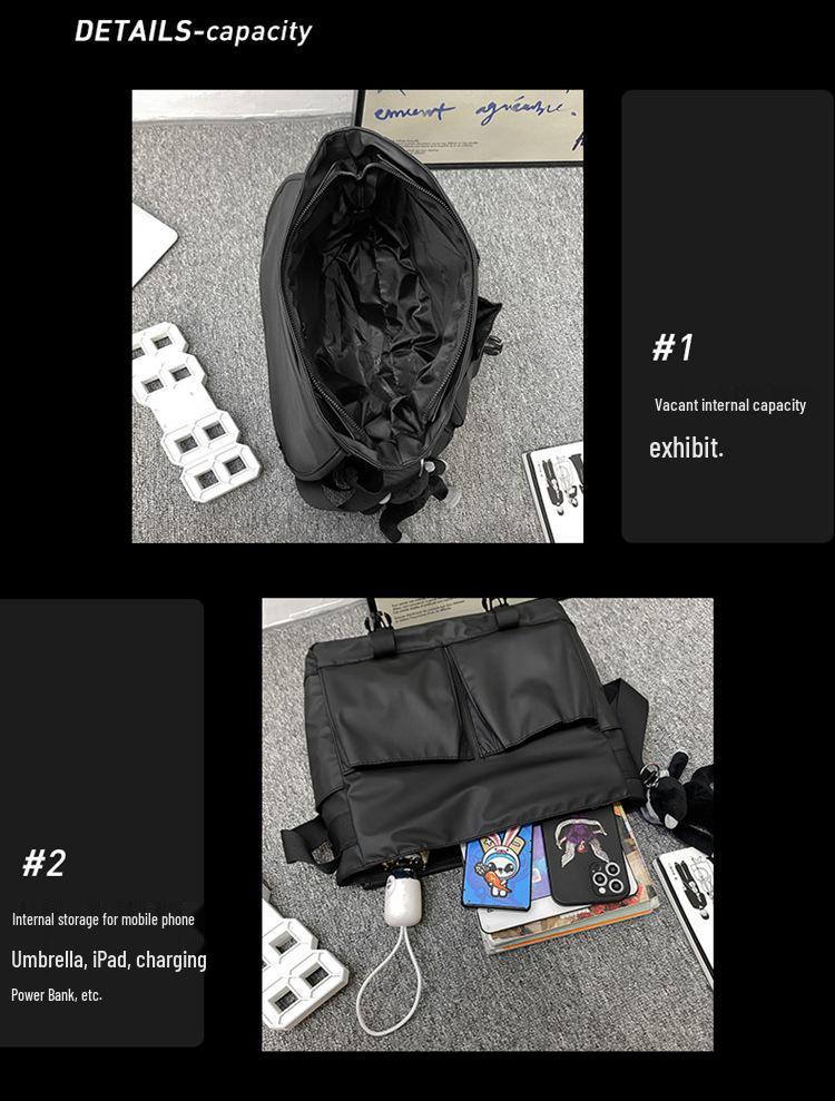 Men's Trendy Large Capacity Japanese Style Crossbody Messenger Bag