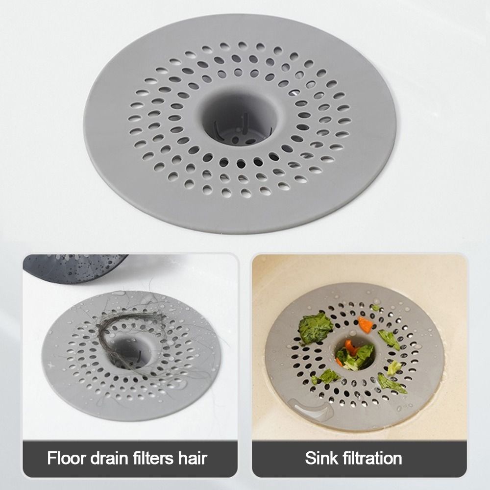Anti-blocking Sewer Outfall Drain Filter Round Shape Waste Catcher  Kitchen Bathroom Accessories