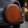 1pc Alligator Skin Pattern Car Tire Cover, Fashionable Universal Hub Protector, Providing Heartfelt Protection for Your Spare Tire, Perfectly Fitting