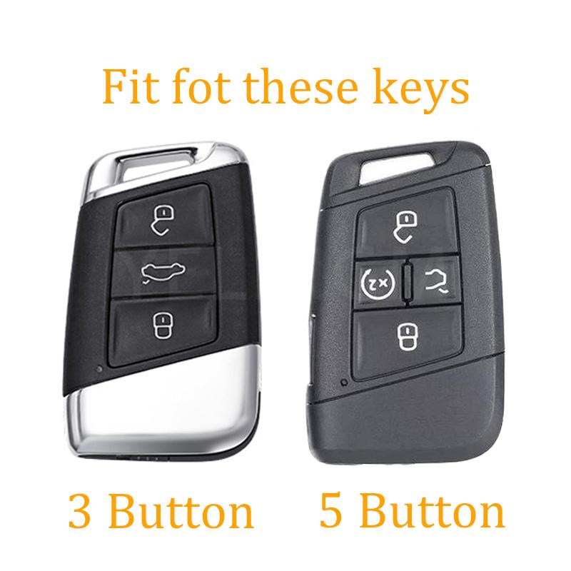 3 5 Buttons Remote Key Car Key Case Cover For Volkswagen Tiguan   Jetta Se Atlas Cross Sport Passat Golf Alltrack Atlas