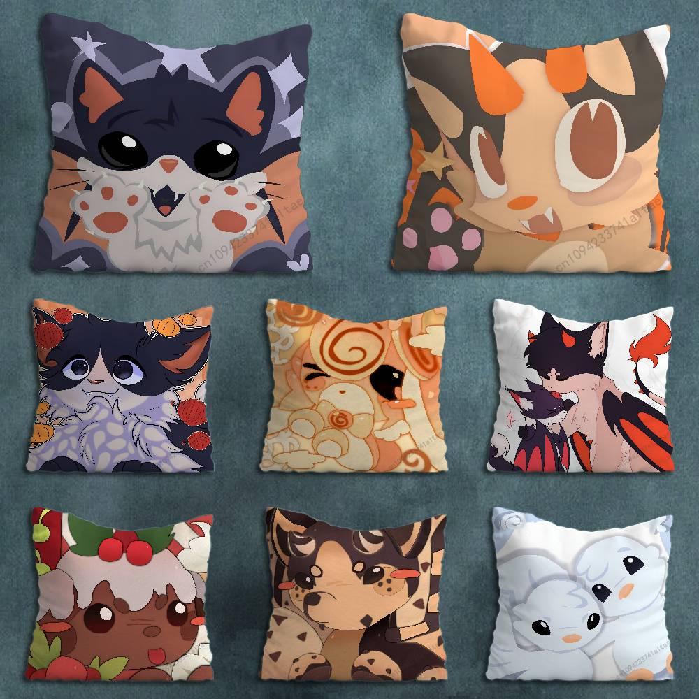 Game AAdopt MMe Cute Throw Pillow Case Living Room Sofa Cushion Cover For Home Bedroom Decoration Protector