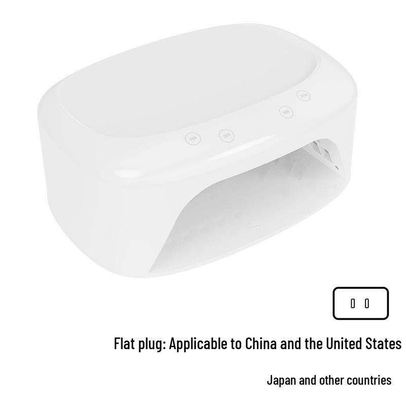 High-Power Wearable UV Nail Art Lamp with 60 Crystal Beads for Quick-Dry Phototherapy