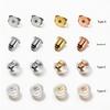 Hypoallergenes klares Silikon Ohrstecker-Stöpsel, S925 Sterling Silber Ohrstecker-Verschlüsse Kugelkopf-Verschlüsse für Ohrring-Herstellung Zubehör